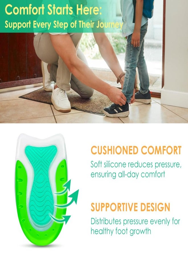 Beautulip Immediate Relief Heel Cups for Kids & Petite Women | Best for Sever’s Disease, Growing Pains & Plantar Fasciitis | Adhesive-Free Grippy Design for Sports Cleats & Sneakers | Sizes 3-7/4-8 (1 Pair) - Image 3
